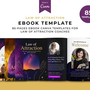 E-bok Canva-mall för attraktionslagen | Leadmagnet