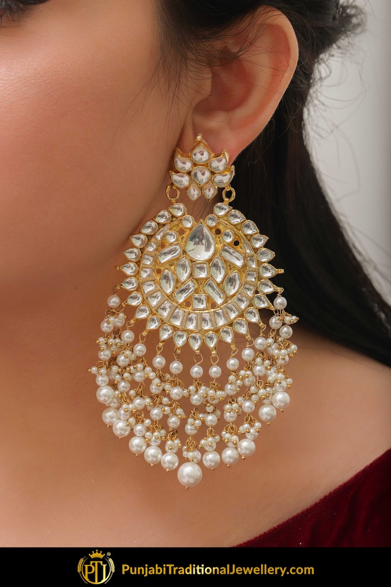Abir Kundan Earring Tikka by Punjabi Traditional Jewellery Etsy Canada