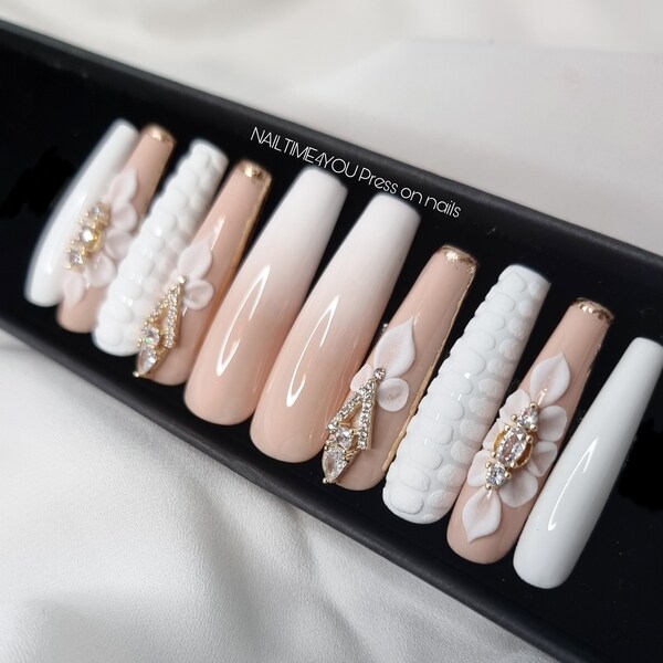 Wedding Nails - Etsy