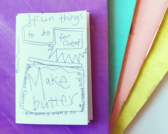 Fun Things To Do For Cheap - mini zine