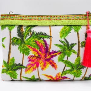 Tropical Handmade Clutch Bag
