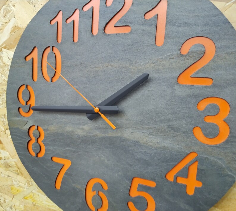 Wall Clock,Wall Decor,Clocks,Home Decor,Unique Wall Clock,Customized Clock,Gift Clock. 16 inch wall clock. image 5