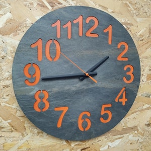 Wall Clock,Wall Decor,Clocks,Home Decor,Unique Wall Clock,Customized Clock,Gift Clock. 16 inch wall clock. image 2