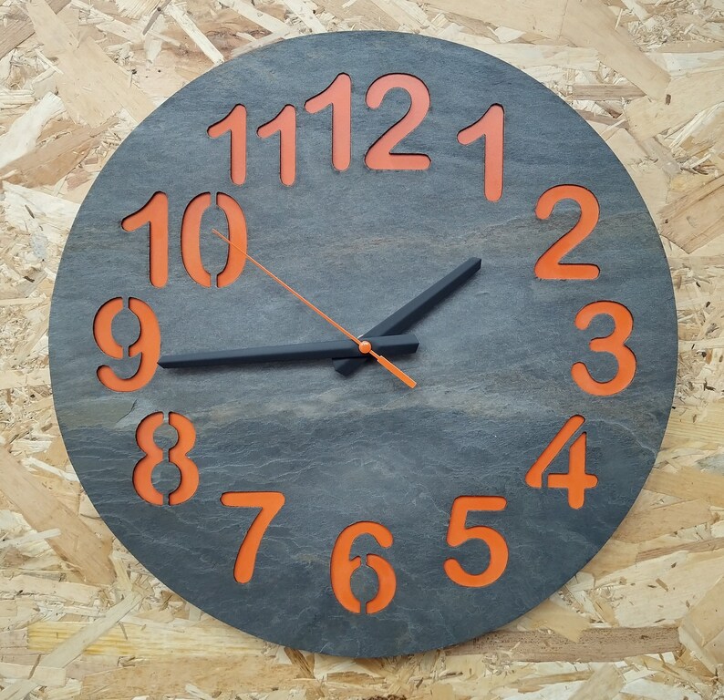 Wall Clock,Wall Decor,Clocks,Home Decor,Unique Wall Clock,Customized Clock,Gift Clock. 16 inch wall clock. image 5