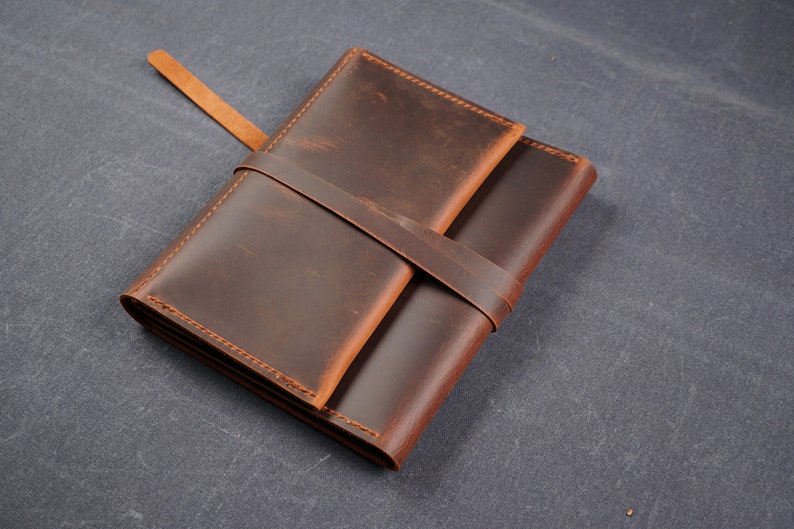 leather sketchbook cover, Sketchbook case, leather organizer , Bags Purses , book covers , gift for artist image 10