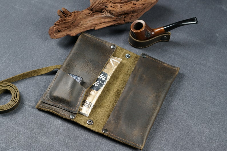 Sac à tabac,Sac pour pipe,Pochette pour pipe,Tuyaux,Espace fumeur,Étui à cigarettes,Étui à pipe,Accessoires fumeurs,Accessoires pour pipes,Support pour pipe,rouleau pour pipe image 5