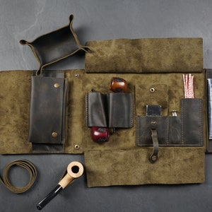 Tobacco bag,Pipe Bag , pipe Tobacco holder ,Pipe Pouch, Cigarette Case , pipe case , pipe Accessories , pipe Holder , pipe roll