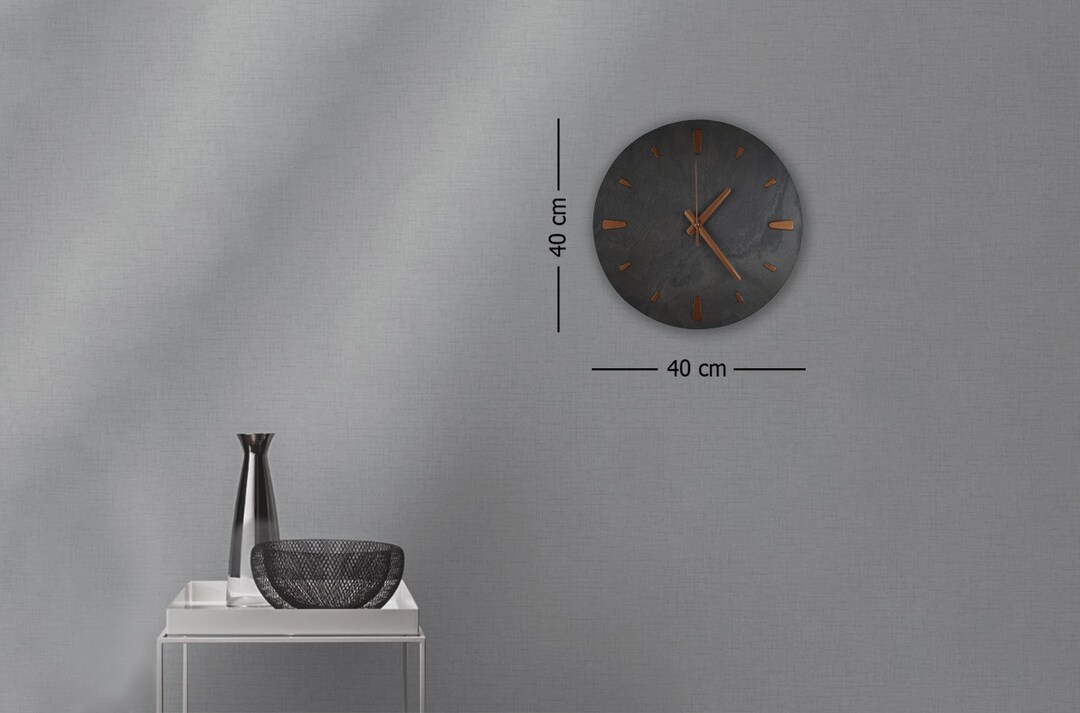 Modern Clock . Stone Wall Clock . Wall Decor. Unique Wall Etsy