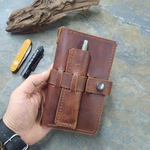 Personalized Travel Wallet, leather field notes cover, Field Notes & Passport Cover, Leather Journal Organizer, , mens journals refillable.