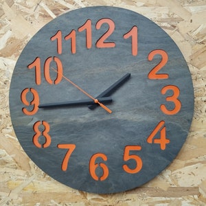 Wall Clock,Wall Decor,Clocks,Home Decor,Unique Wall Clock,Customized Clock,Gift Clock. 16 inch wall clock. image 1