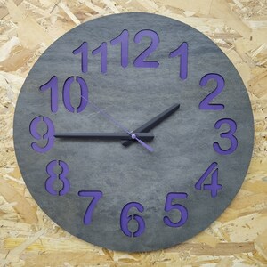 Wall Clock,Wall Decor,Clocks,Home Decor,Unique Wall Clock,Customized Clock,Gift Clock. 16 inch wall clock. image 8