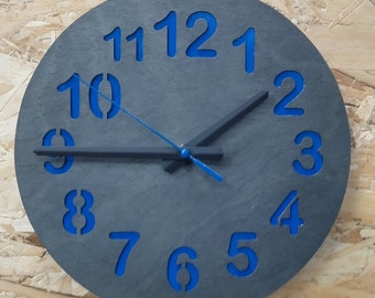 12 inch wall clock.Wall Clock,Wall Decor,Clocks,Home Decor,Unique Wall Clock,Customized Clock,Gift Clock. Housewarming gift.gift for lover.