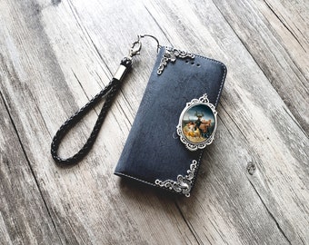 Goya "Witches' Sabbath" phone leather wallet removable case for iPhone X XS XR 11 Pro Max 8 Plus Samsung S20 S10 S9 Note 8 9 10 Plus MN2113