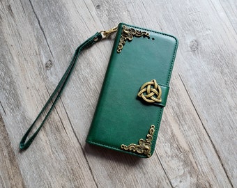 Trinity Celtic Knot phone wallet removable case for iPhone X XS XR 11 12 Pro Max 8 7 6s Samsung S21 S20 S10 S9 S8 Note 20 8 9 10 Plus MN2596