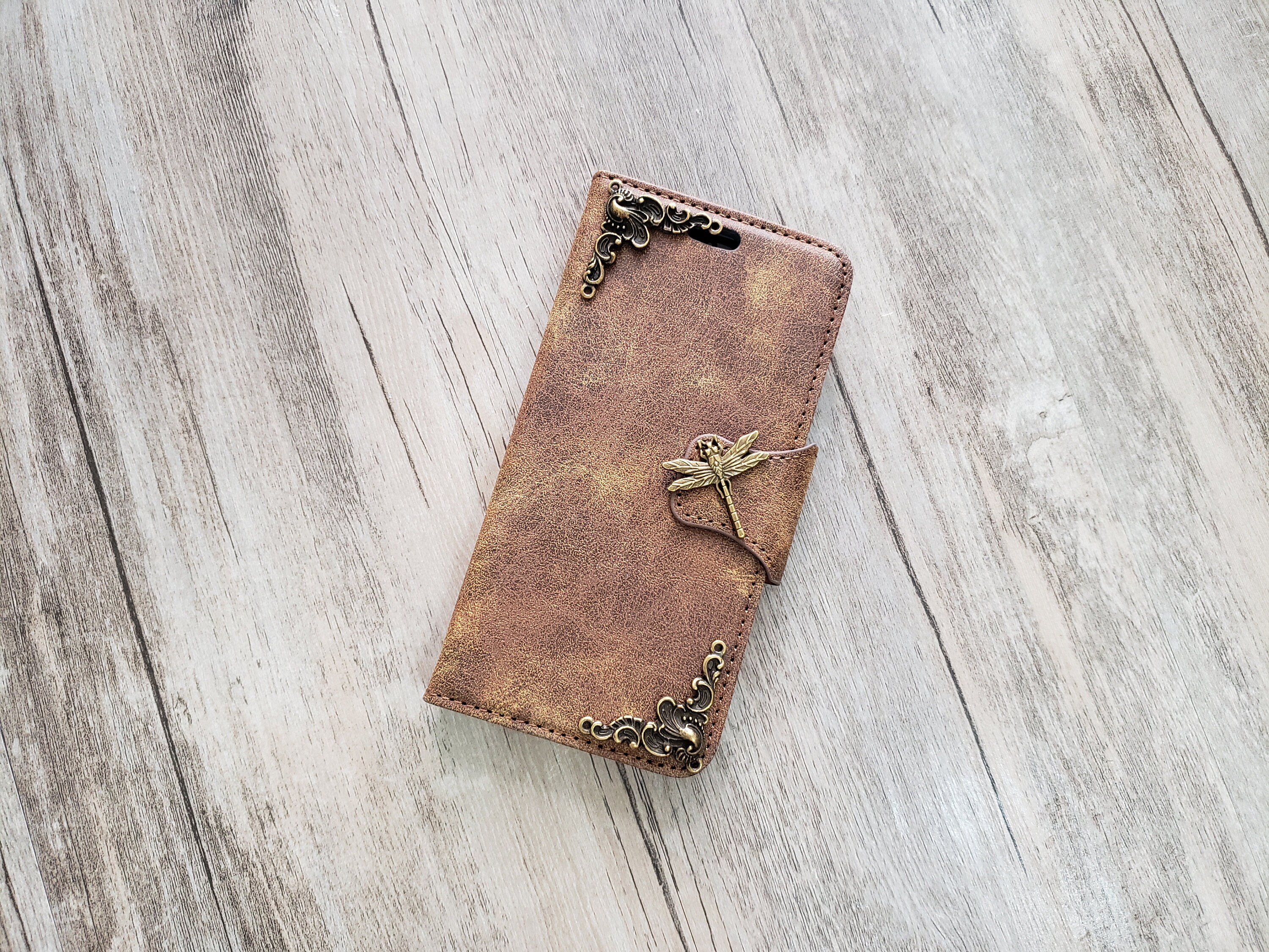 Dragonfly Phone Leather Wallet Case For Iphone Se Xs Xr 11 Pro Etsy Australia