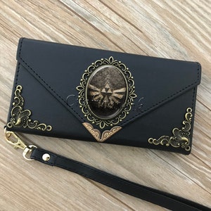 Zelda Breath Of The Wild Triforce phone leather wallet case for iPhone X XS XR 13 14 pro max Samsung S20 S10 S9 S8 Note 8 9 10 Plus MN2089