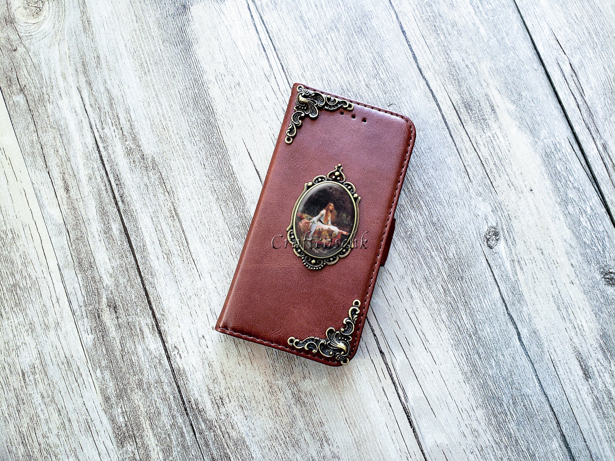 Lady Of Shalott Phone Leather Wallet Case For Iphone X Xs Xr Etsy Australia