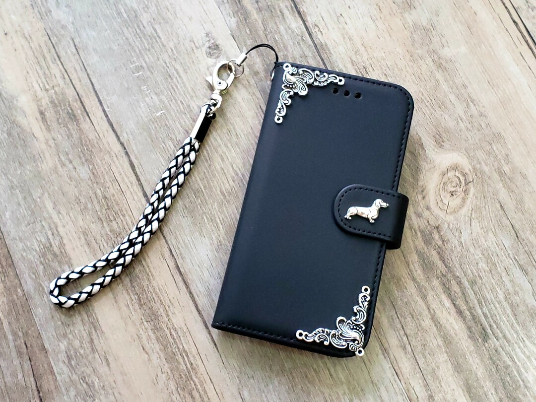 Dog Phone Wallet Removable Case for iPhone X XS XR 12 13 14 Pro Max 8 7