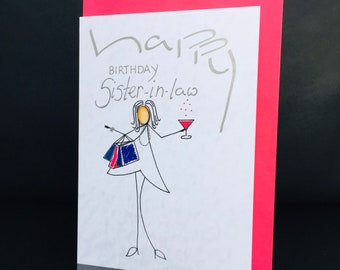 Joyeux Anniversaire Belle Sœur Funny Birthday Card 5x7 Etsy