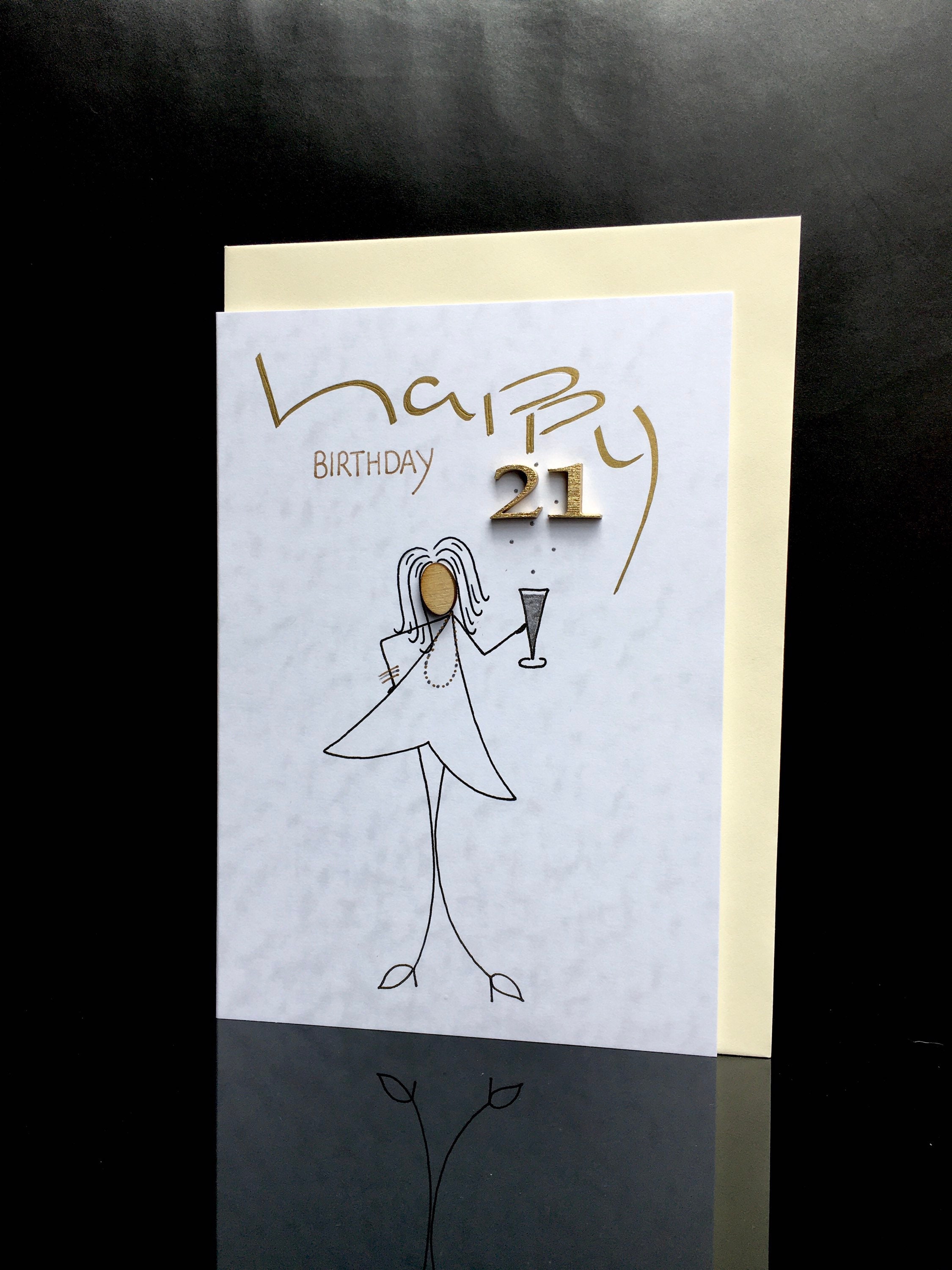 21st birthday cardbirthday card for 21stlarge cardany etsy