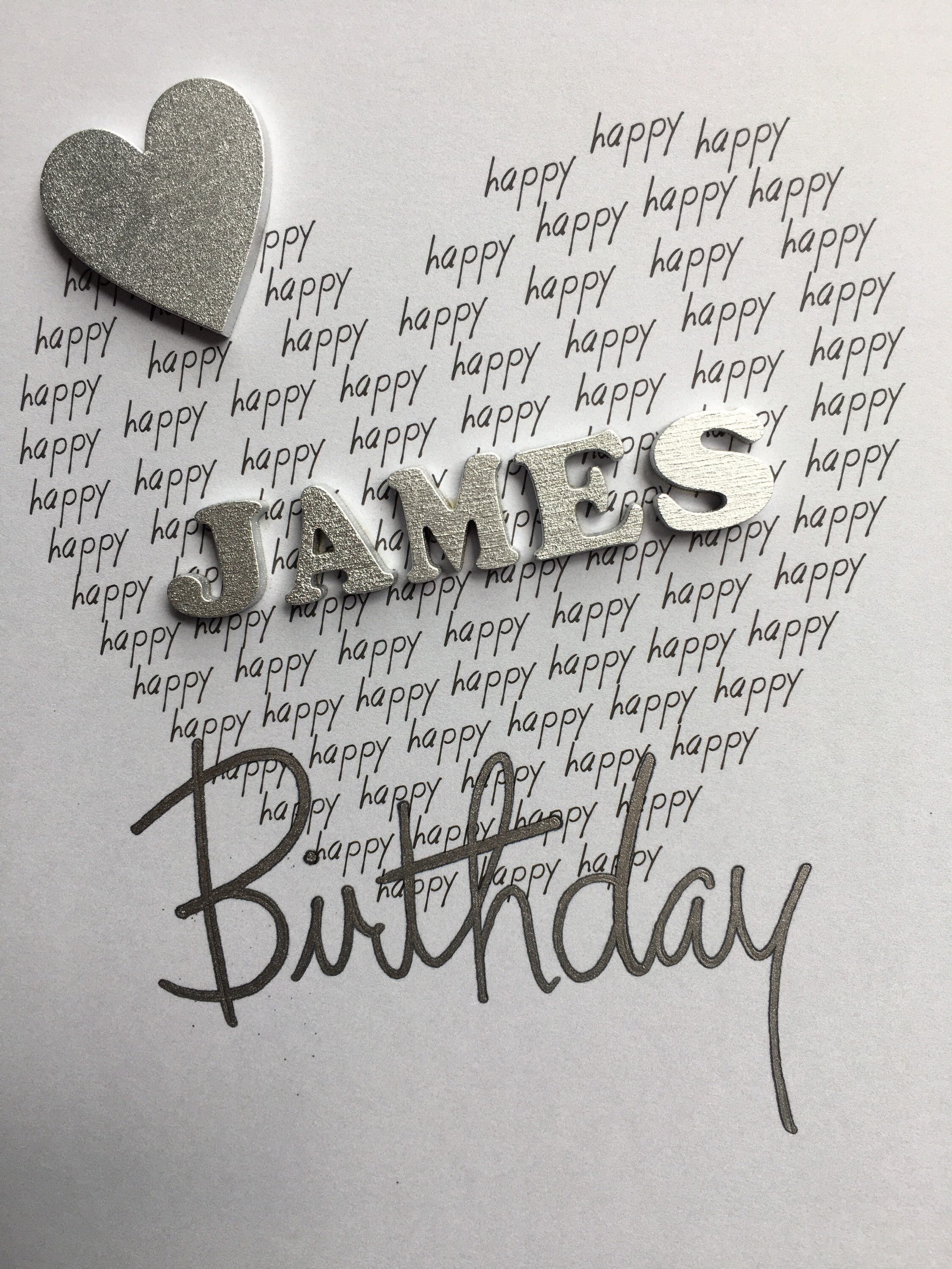 Personalised Name Birthday Card/any Name/large Etsy UK