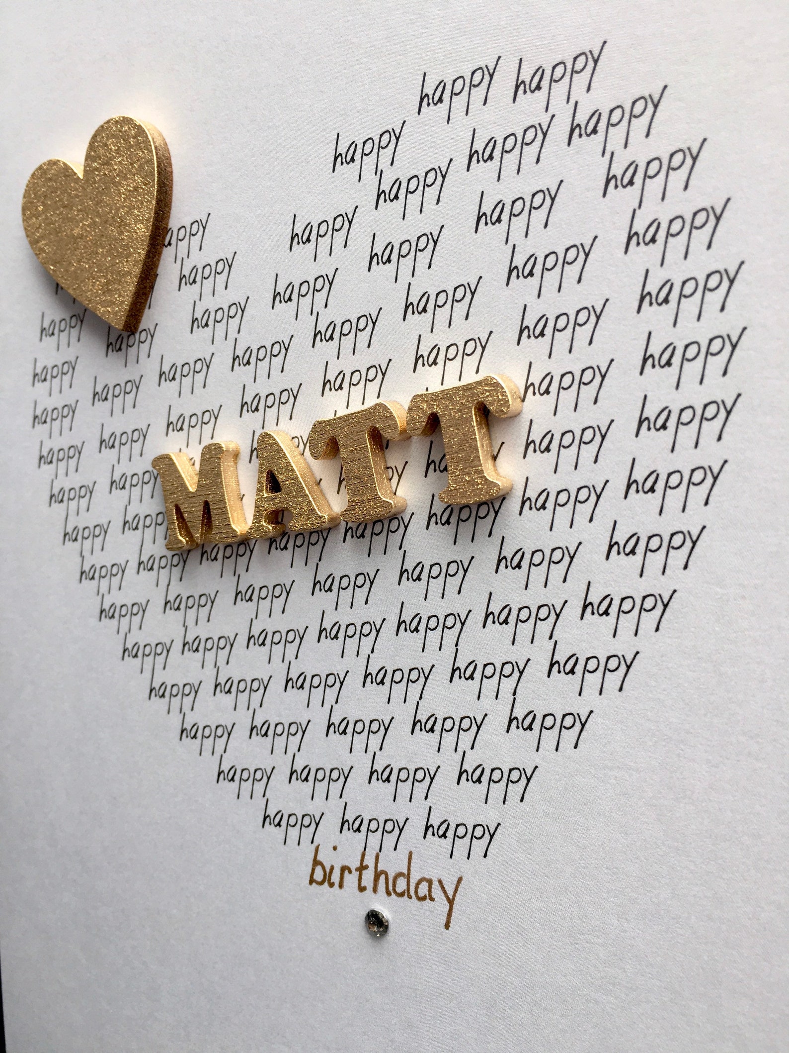 Personalised Name Birthday Card/any Name/large Etsy UK