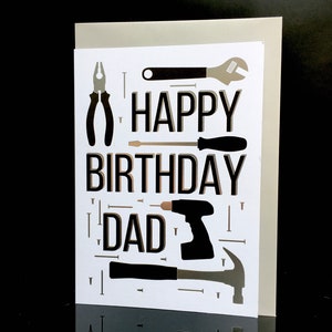 Gelukkige verjaardag papa kaart/verjaardagskaart/grote kaart/vader/mannelijk