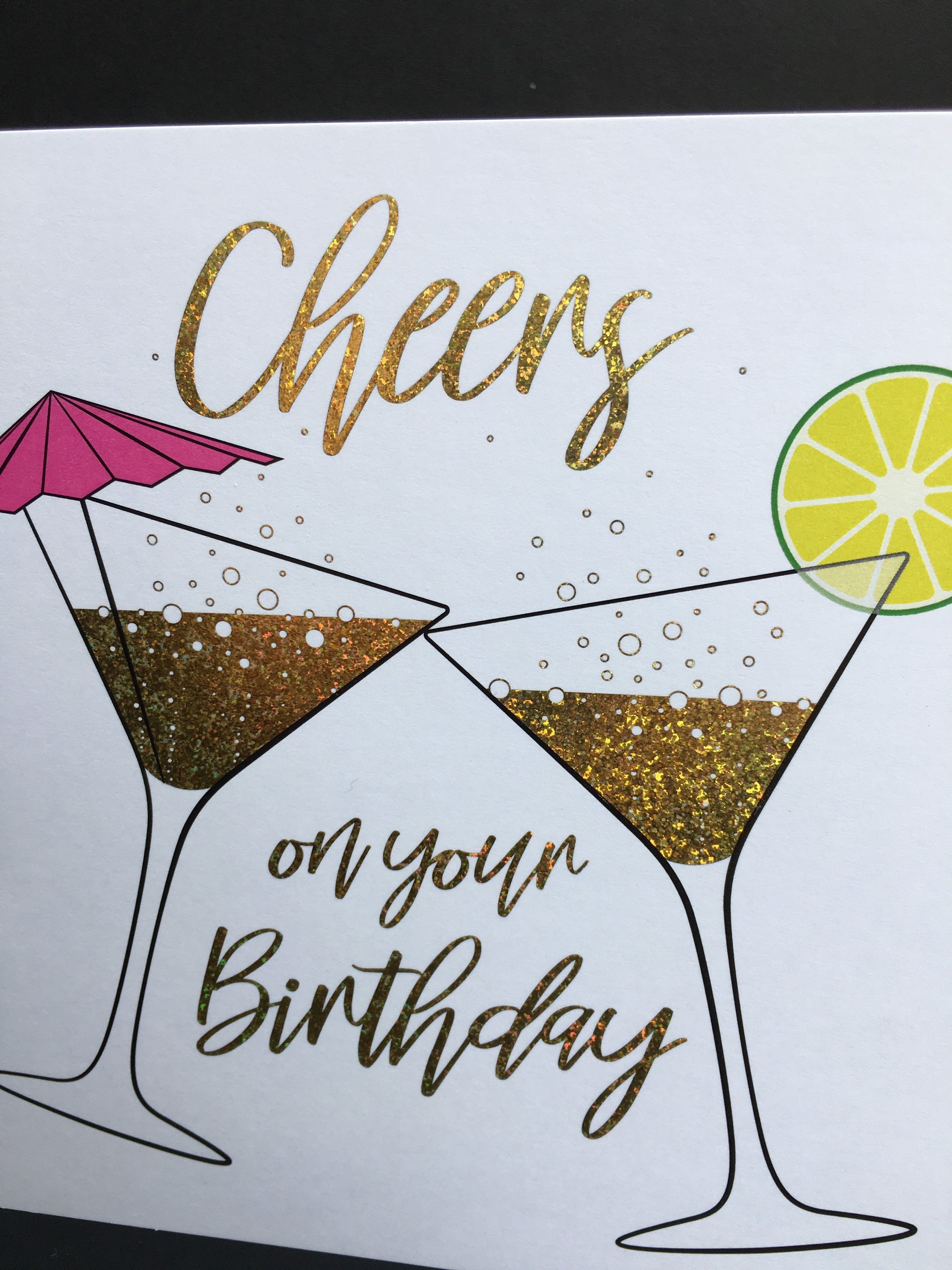 Cheers on your birthday card.birthday Etsy