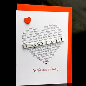Vriendje verjaardagskaart/verjaardagskaart voor vriend/grote kaart/man/vrouw/elke naam/man/vrouw/hand afgewerkt/gepersonaliseerd