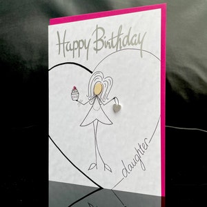 Joyeux Anniversaire Fille Fille Carte Danniversaire Etsy
