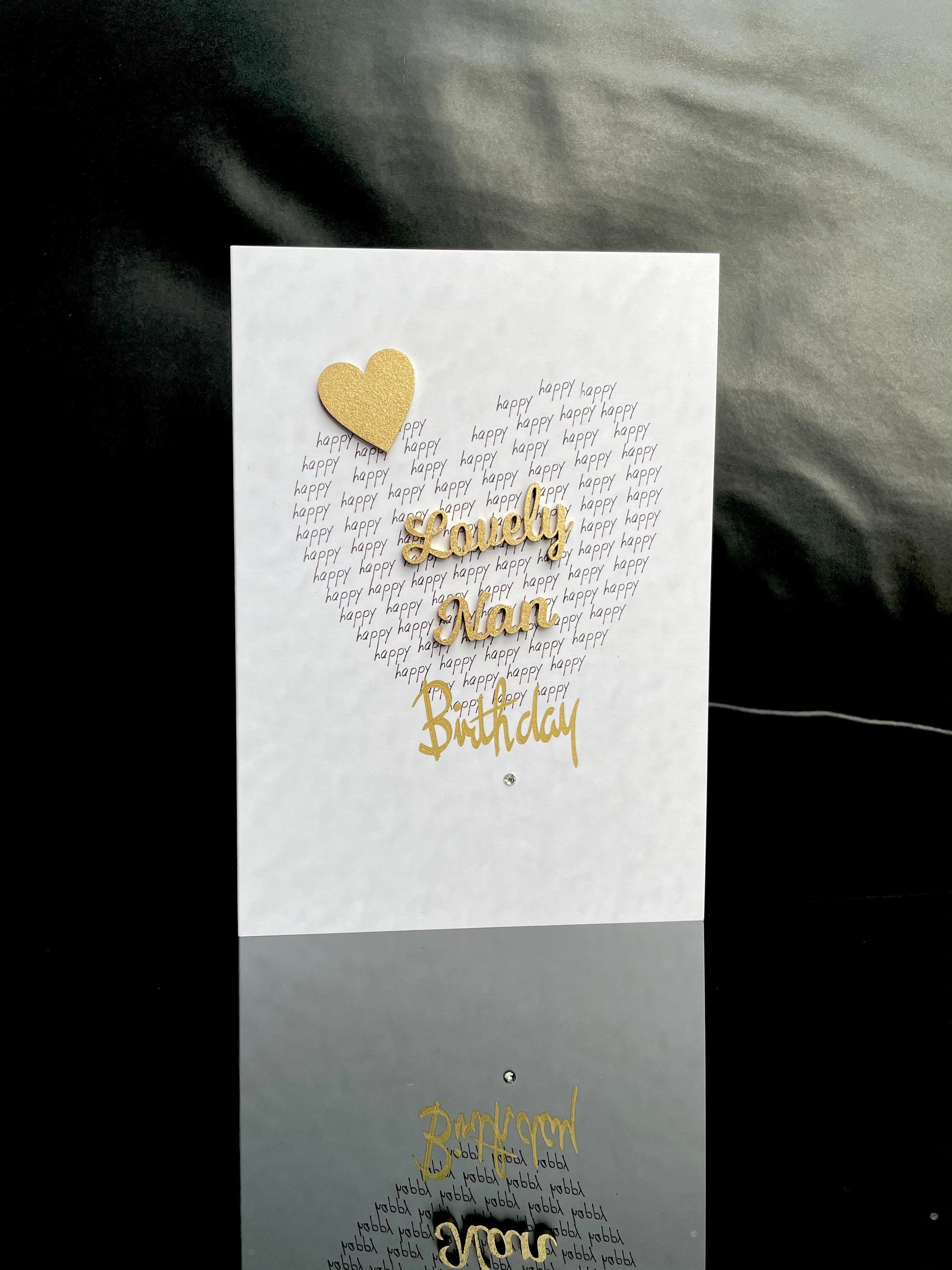 Nan Birthday Card/birthday Card for Lovely Nan/any Age//hand - Etsy UK