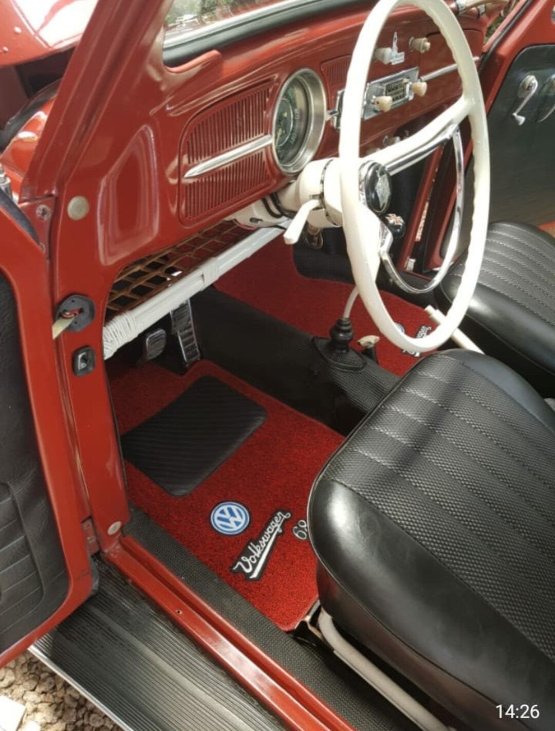 Classic VW Beetle Floor Mats Trunk Lining Spare Tire Cover Etsy