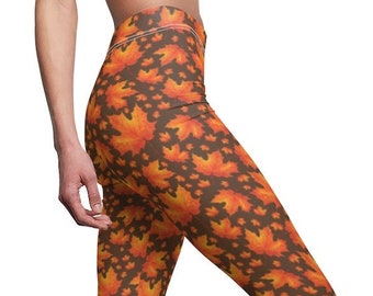 fall leaf leggings