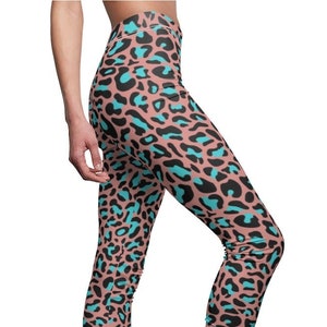 Bright Green Leopard Print Plus Size Leggings