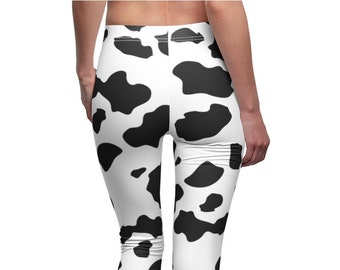 cow pattern leggings