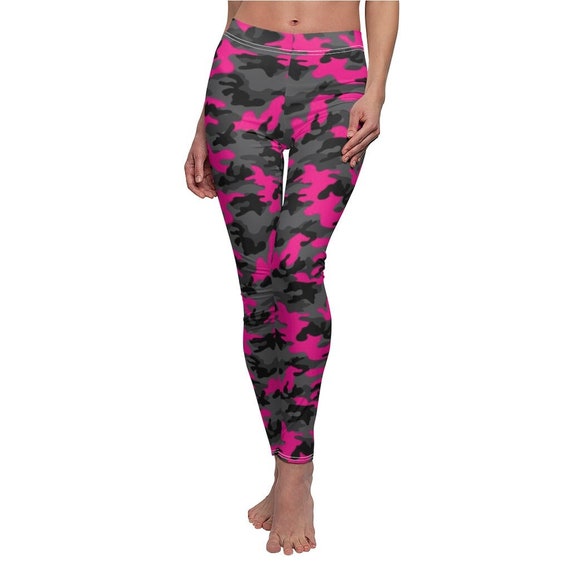 Buy Hot Pink Black Camo Leggings, Camouflage Leggings, Camo Stretch Pants,  Teen Leggings, Plus Size Leggings Online in India 