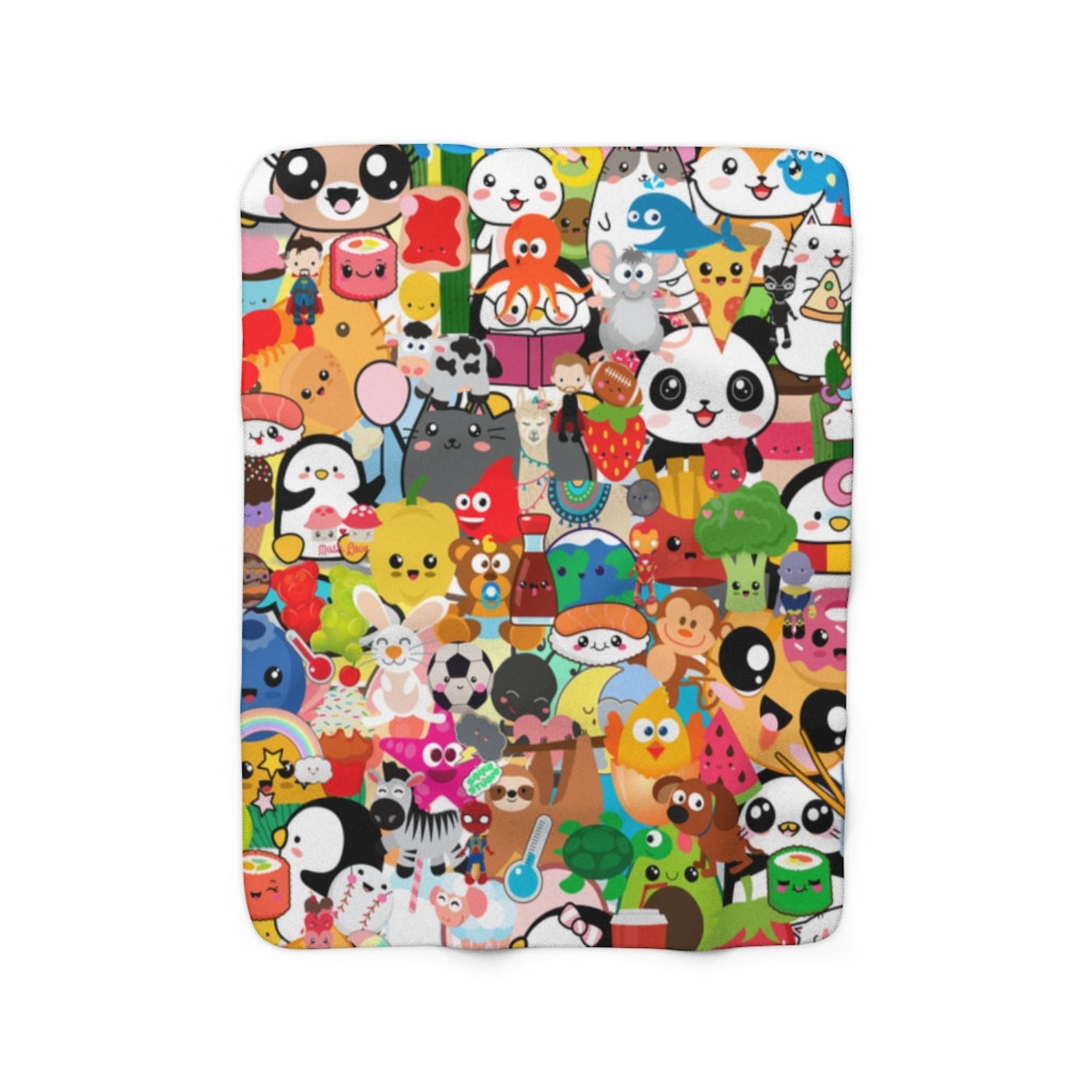 Kawaii Blanket Animal Blanket Sofa Throw Fleece Blanket Etsy