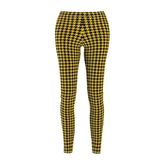 yellow houndstooth pants