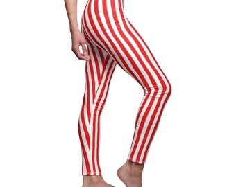 striped legging pants