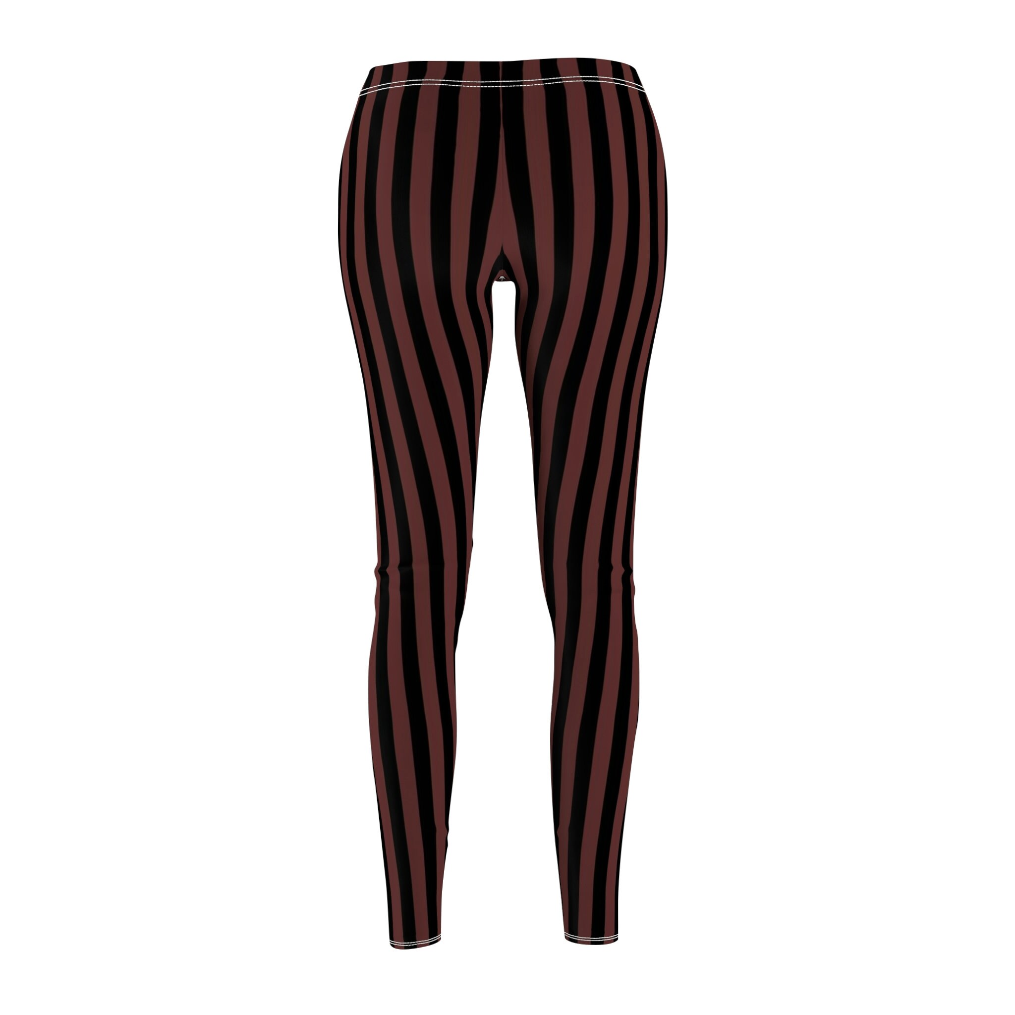 Brown and hot sale black striped leggings