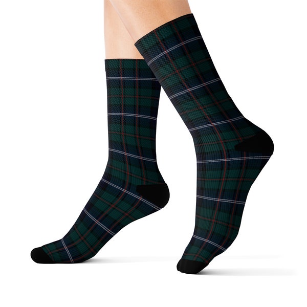 Custom Plaid Socks, Custom Tartan Socks,  Scottish Gift, Tartan Gift, Womens Socks, Mens Socks