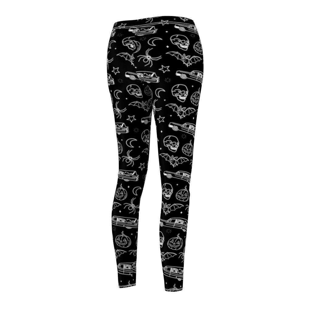 Halloween Leggings Skull Leggings Spider Leggings Womens Etsy