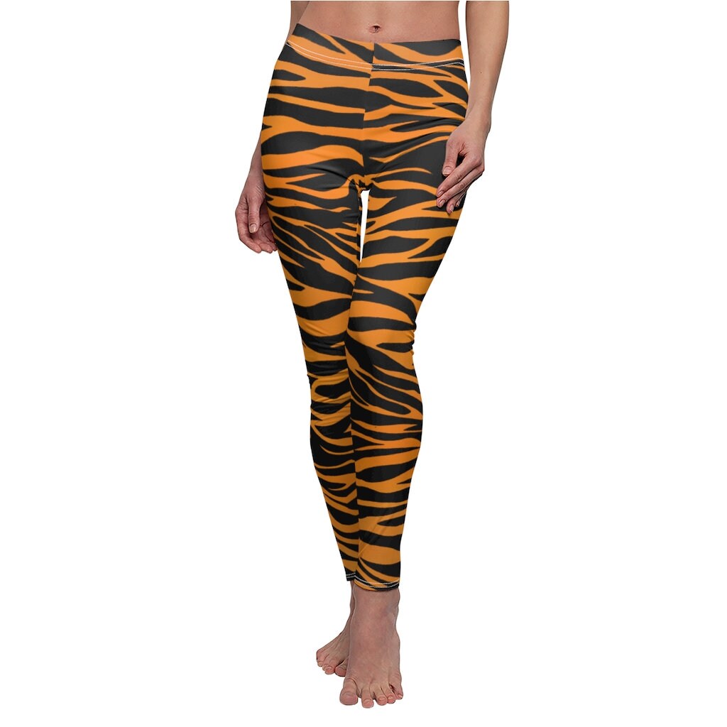 Tiger Stripe Leggings Zebra Print 