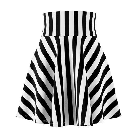Stylish Plus Size Striped Skirts for Curvy Women