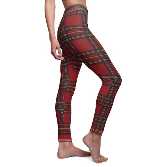 Buy Red Tartan Leggings Online In India -  India