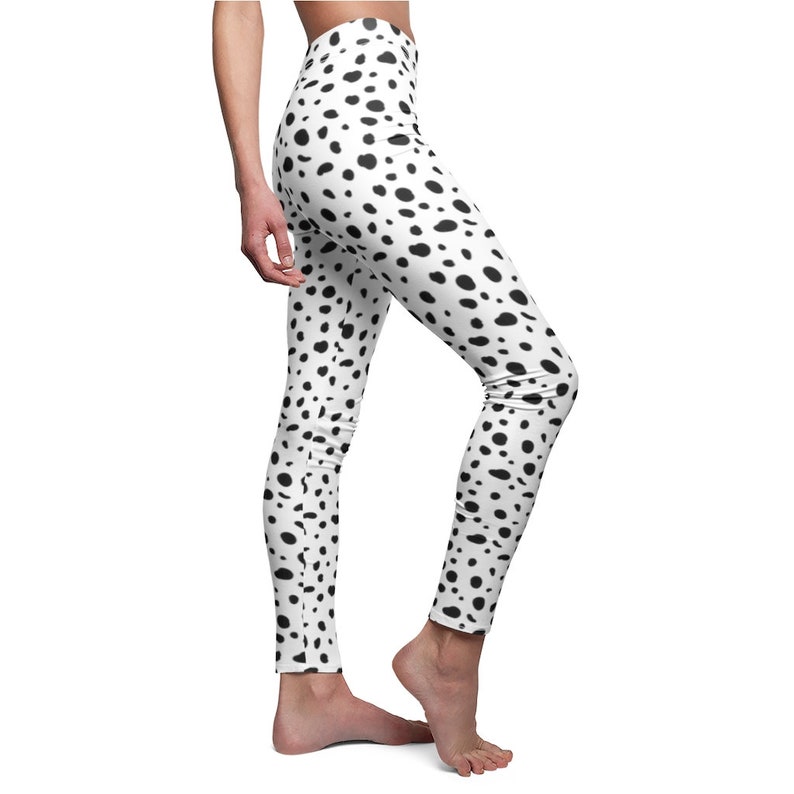 Dalmatian Print Leggings Animal Print Leggings Dalmatian Etsy