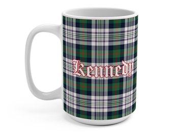 Custom Tartan Coffee Cup, Custom Plaid Coffee Mug, Tartan Gift, Scottish Clan Gift, Gift for Him