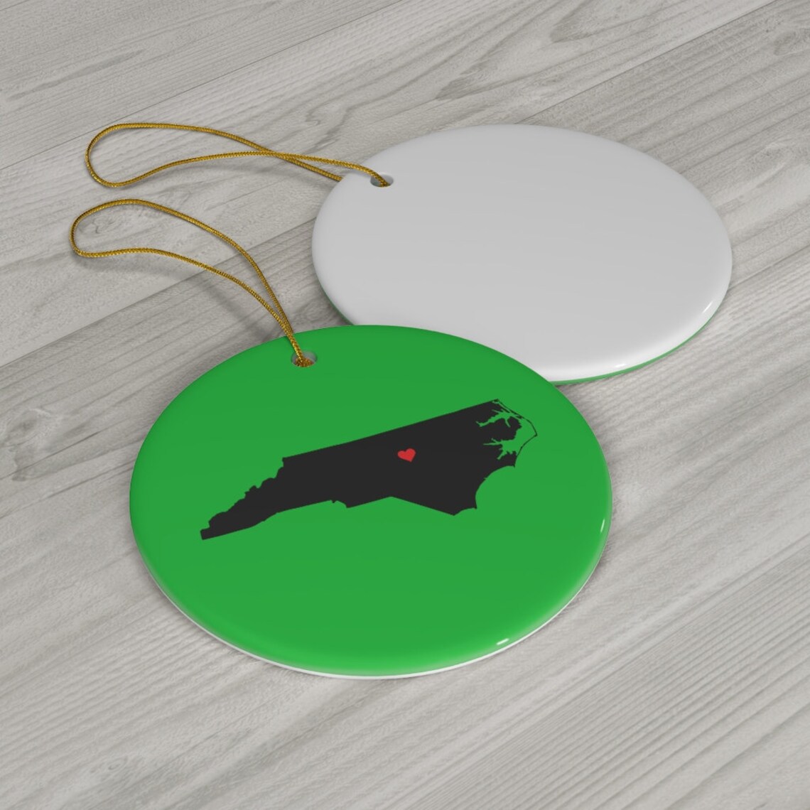 NC Christmas Ornament North Carolina Gift Holiday Ornament Etsy UK