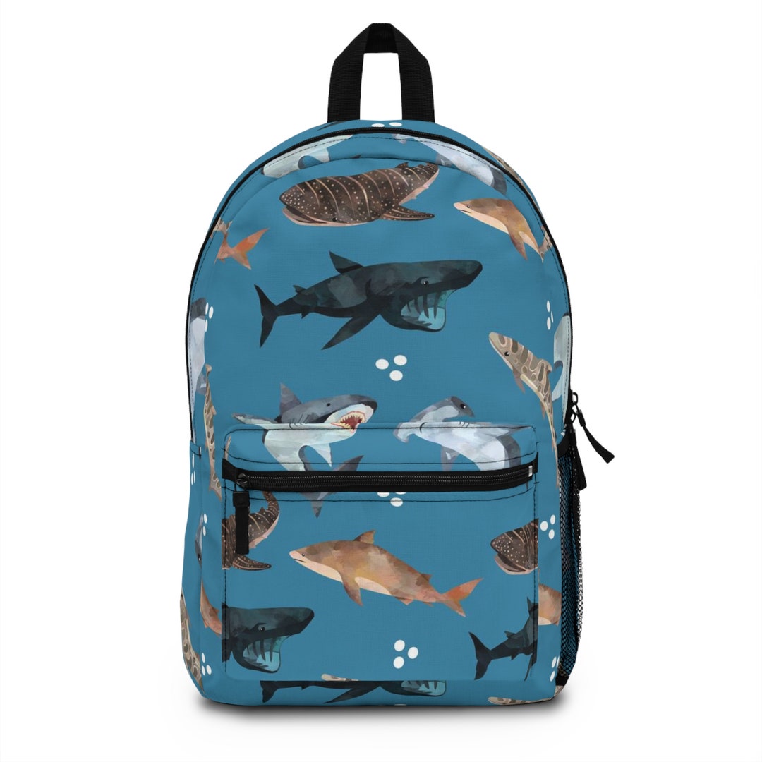 Shark Kids Backpack Shark Book Bag Girls School Bag Boys Etsy