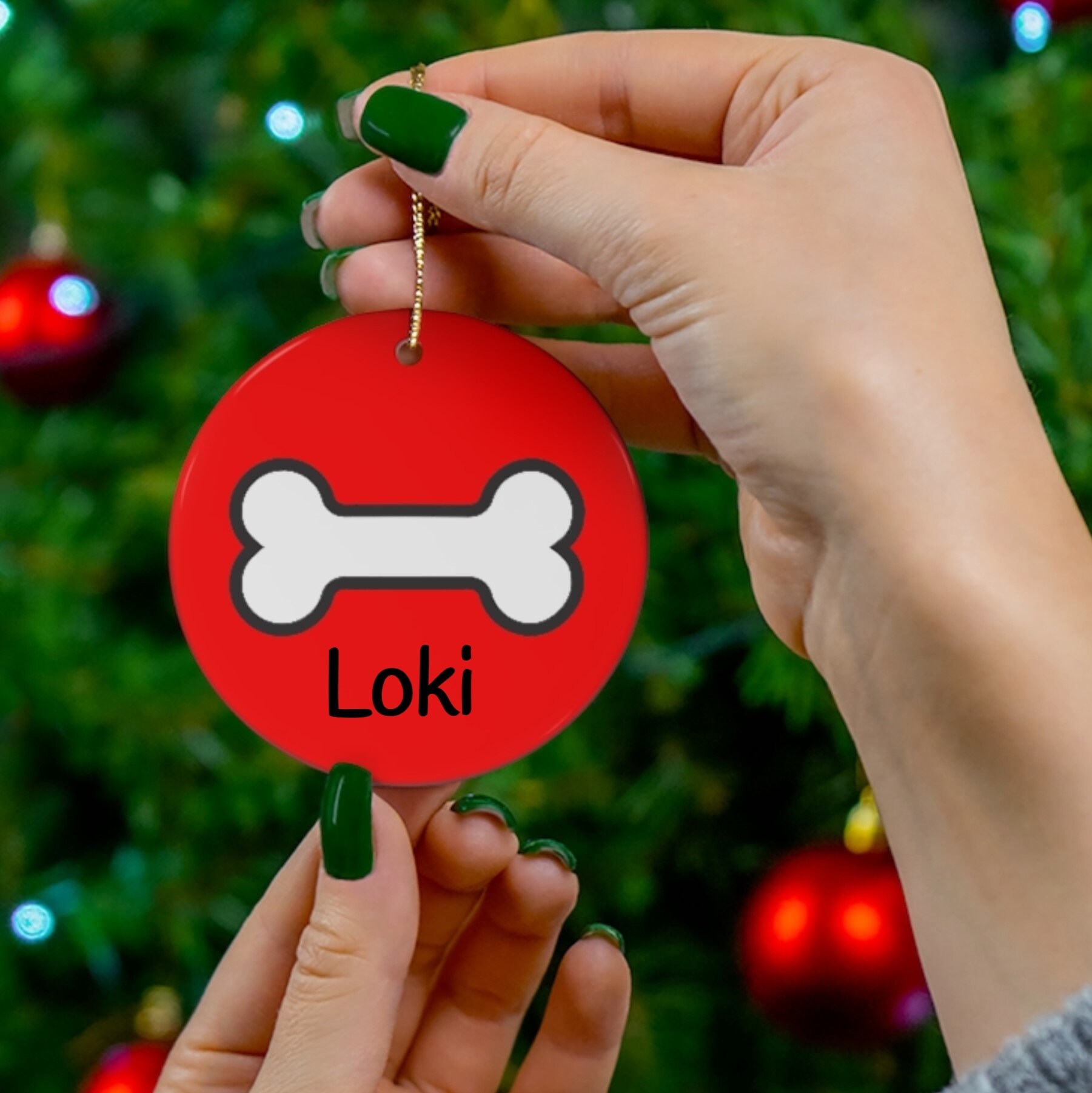 Dog Christmas Ornament Custom Pet Ornament Personalized Etsy UK